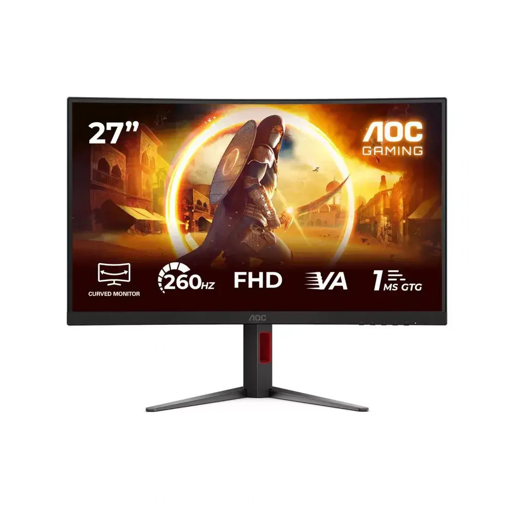 AOC C27G4Z2 VA Curved Gaming Monitor 27" FHD 1920x1080 280Hz with 1ms Response Time GTG