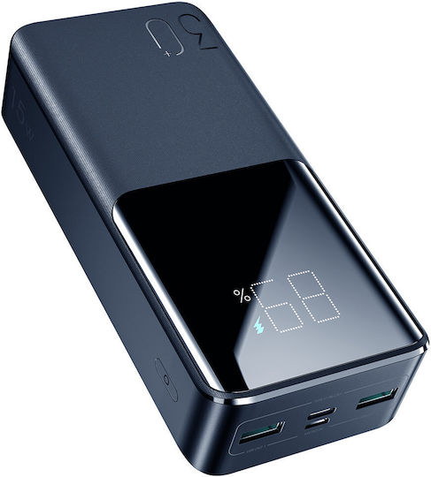 Joyroom JR-T015 Power Bank 30000mAh 15W with 2 USB-A Ports and USB-C Port Black