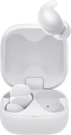 Sony LinkBuds Fit Bluetooth Handsfree Earphones with Sweat Resistance and Charging Case White vue 4