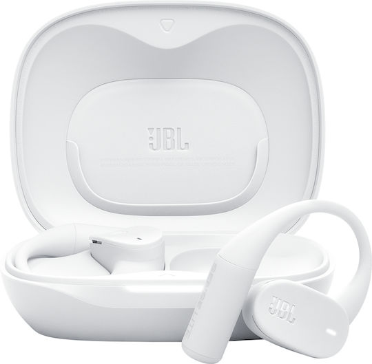 JBL Sense Lite Open Ear Bluetooth Handsfree Earphones with Sweat Resistance and Charging Case White view 1