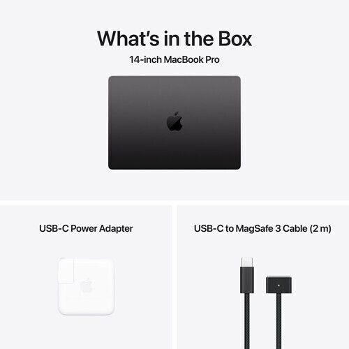 Apple MacBook Pro 14" (2024) 14.2" Retina Display 120Hz (M4-10-core/16GB/512GB SSD) Nano Texture Space Black (GR Keyboard) view 6