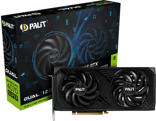 Palit GeForce RTX 4070 Super 12GB GDDR6X Dual Graphics Card view 3