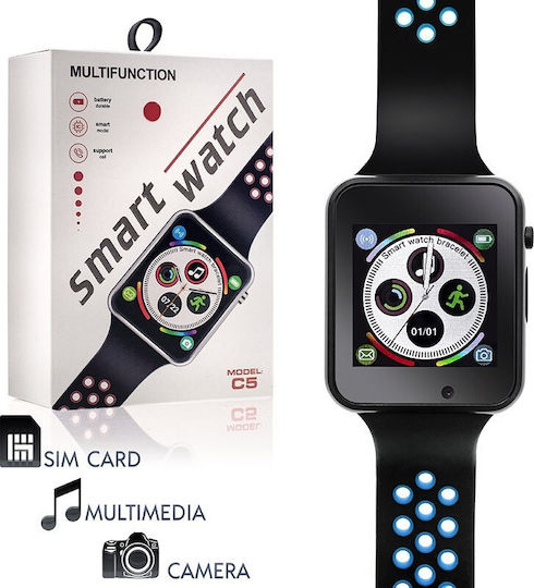 C5 Smartwatch with SIM (Blue) view 2
