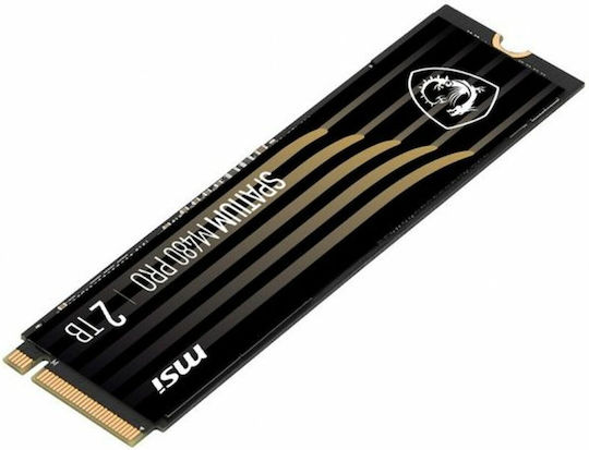 MSI Spatium M480 Pro SSD 2TB M.2 Type with PCI Express 4.0 Connection PS5 Compatible S78-440Q600-P83 view 5