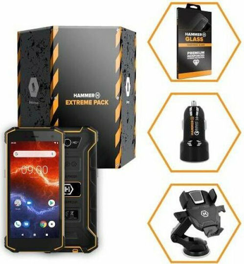 Hammer Energy 2 Eco Extreme Pack Dual SIM (3GB/32GB) Resistant Smartphone Black / Orange