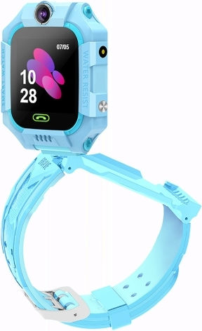 Q19 1.44-inch 360-degree Rotating Positioning Camera Smart Waterproof Children Calling Watch Blue