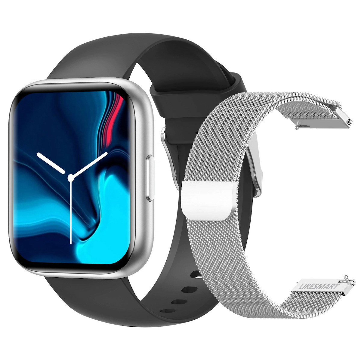 TrendFIT Pro Aluminium Smartwatch with Heart Rate Monitor (Silver)