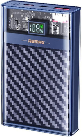 Remax RPP-551 Power Bank 10000mAh with USB-A Port and USB-C Port Power Delivery Blue