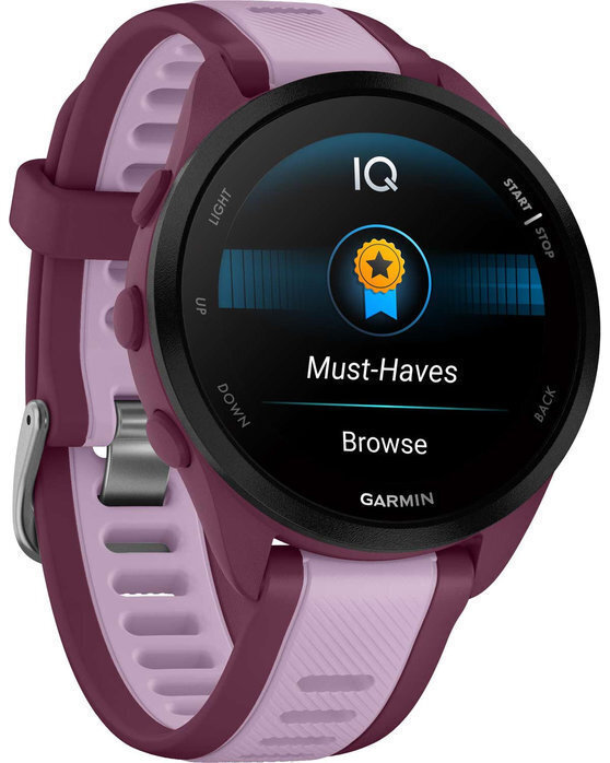 Garmin Forerunner 165 Music 43mm Waterproof Smartwatch with Heart Rate Monitor (Berry/Lilac) view 4