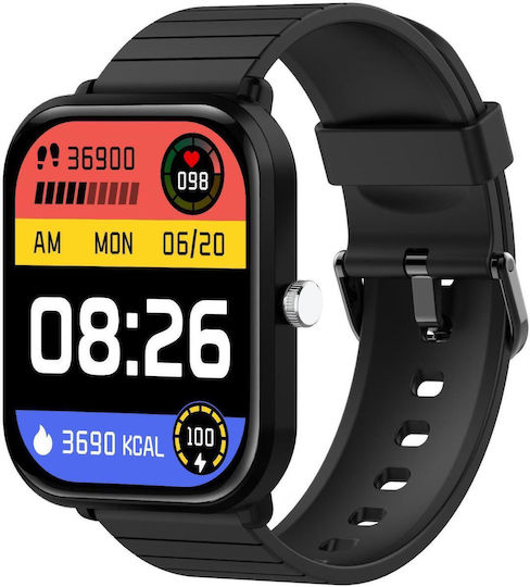 Celly TRAINERMATE2 45mm Smartwatch (Black) view 3