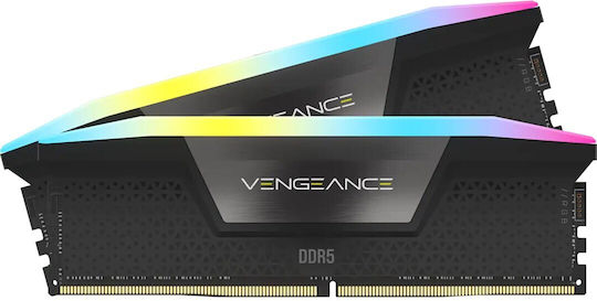 Corsair Vengeance RGB DDR5 64GB RAM with 2x32GB Modules and Speed 6000 for Desktop CMH64GX5M2B6000Z40 view 3