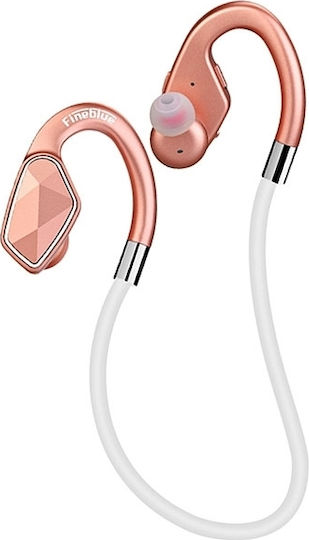 Fineblue MT-2 In-ear Bluetooth Handsfree Earphones with Sweat Resistance Rose Gold