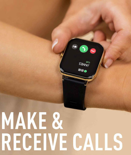 Reflex Active Series 23 Smartwatch with Heart Rate Monitor (Black Gold Plated) view 6
