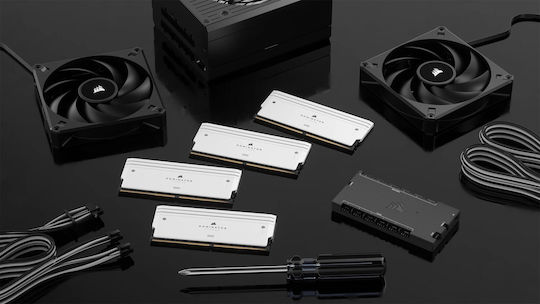 Corsair Dominator Titanium RGB XMP White DDR5 64GB RAM with 2x32GB Modules and Speed 6400 for Desktop CMP64GX5M2B6400C32W vista 5