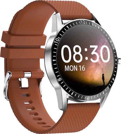 DAS.4 SG44 Smartwatch with Heart Rate Monitor (Brown) view 4