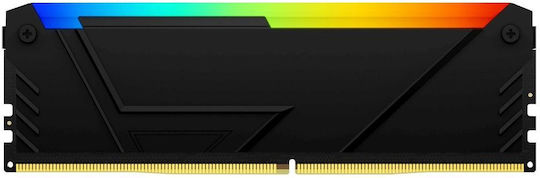 Kingston Fury Beast RGB DDR4 with Module 1x8GB and Speed 3600 for Desktop KF436C17BB2A/8 view 3