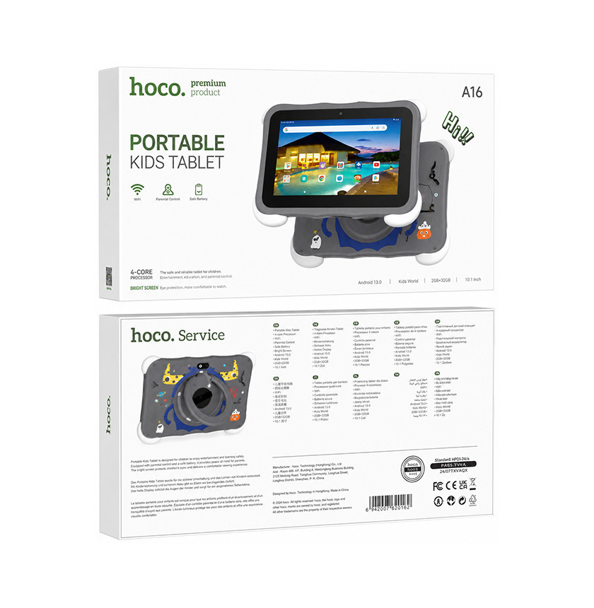Hoco A16 Kids 7" Tablet (4GB/32GB) Gray Ansicht 3