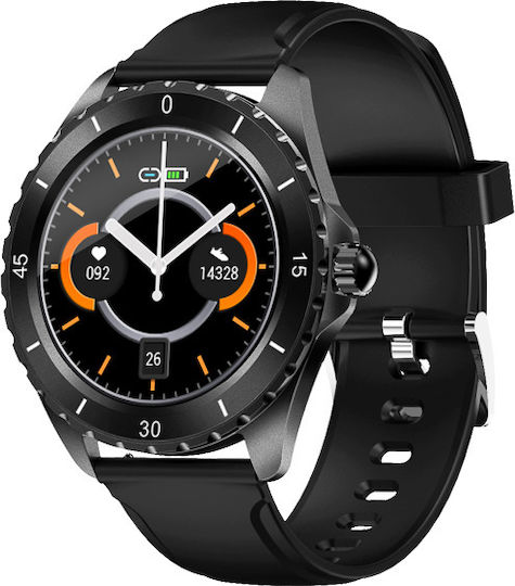 DAS.4 SG40 Smartwatch with Heart Rate Monitor (Black) view 2