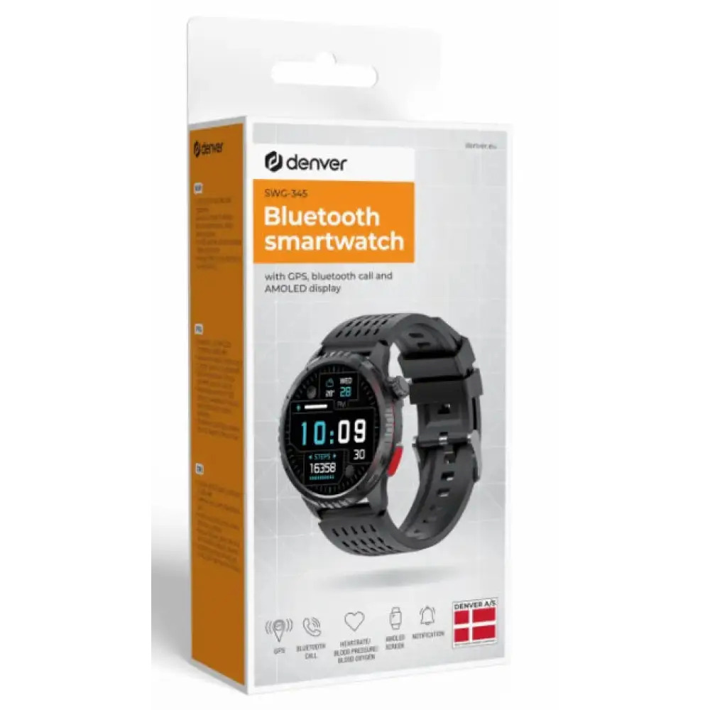 Smartwatch Denver Electronics Swg-345b Black 1 3'' 44 Mm Ansicht 3