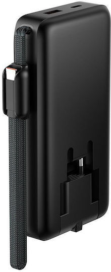 XO PR282 Power Bank 10000mAh 22.5W with USB-A Port and USB-C Port Black view 2