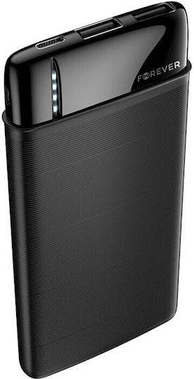 Forever TB-100M Power Bank 10000mAh with USB-A Port Black vue 5