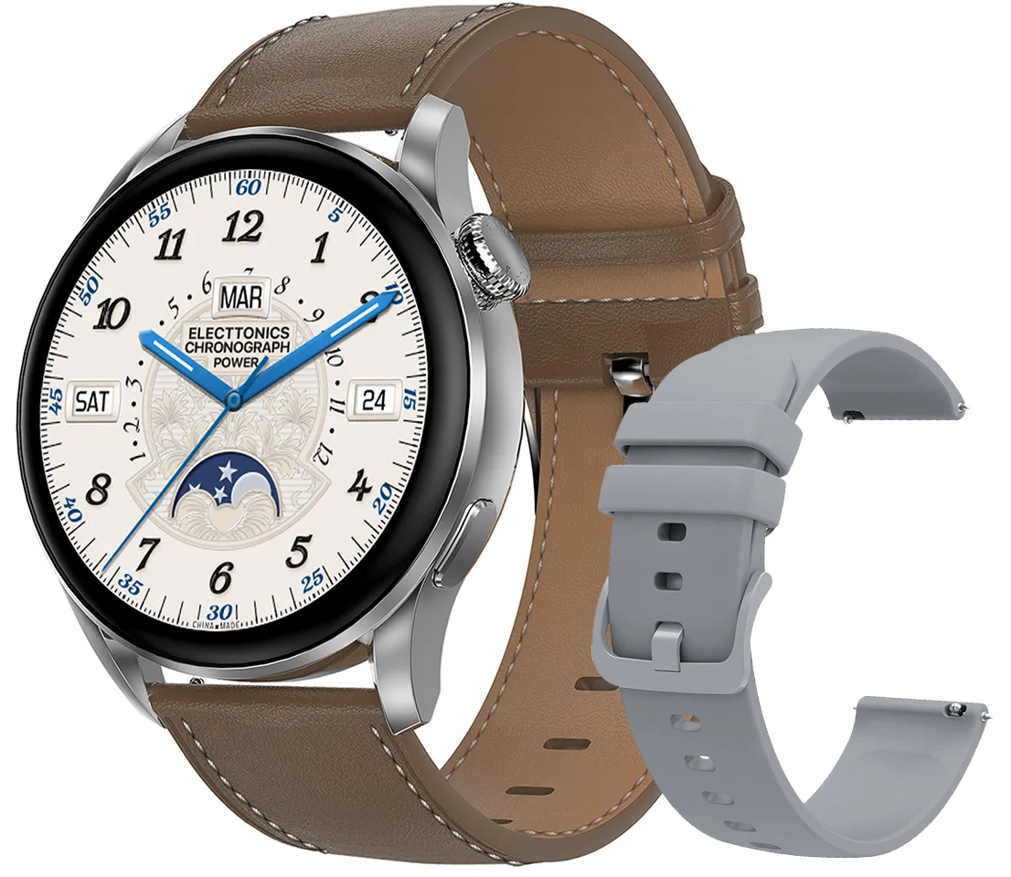 LikeSmart Dynamic FiT Aluminium Smartwatch with Heart Rate Monitor (Brown) view 1