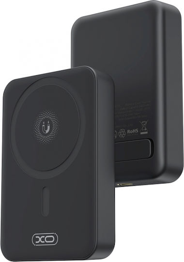 XO PR231 MagSafe Power Bank 10000mAh 15W with USB-C Port Quick Charge 2.0 Black view 2