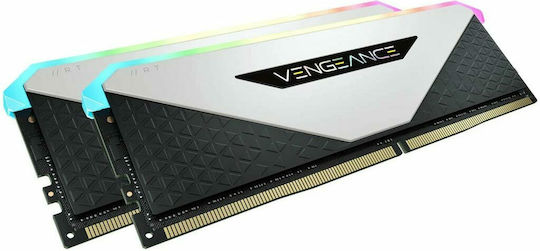 Corsair Vengeance RGB RT 16GB DDR4 RAM with 2 Modules (2x8GB) and 3200 Speed for Desktop (CMN16GX4M2Z3200C16W) view 1