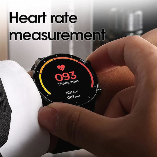 Nubi KM10 Smartwatch with Heart Rate Monitor (Black) view 3