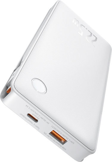Baseus Airpow Air Lite Power Bank 10000mAh 22.5W with USB-A Port and USB-C Port White vue 2