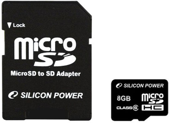Silicon Power microSDHC 8GB Class 10 view 1