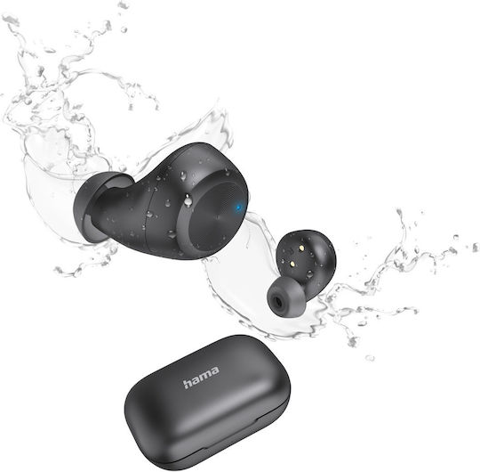 HAMA Spirit Chop II In-ear Bluetooth Handsfree Earphones with Sweat Resistance and Charging Case Black view 5