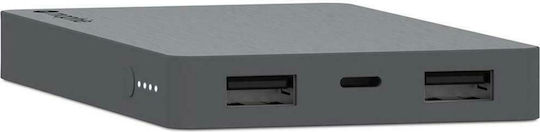 Mophie Powerstation Lightning Connector 5050mAh 10W with 2 USB-A Ports Gray view 4