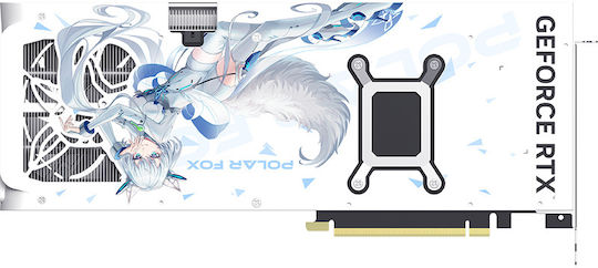 Manli GeForce RTX 5070 Ti 16GB GDDR7 Polar Fox Graphics Card view 3
