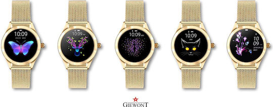 Giewont 300-2 Smartwatch with Heart Rate Monitor (Gold) view 8