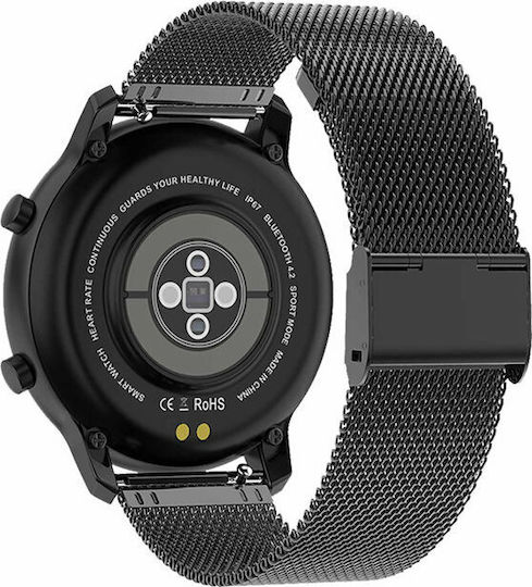 Vogue Astrid 43mm Smartwatch with Heart Rate Monitor (Black) view 4