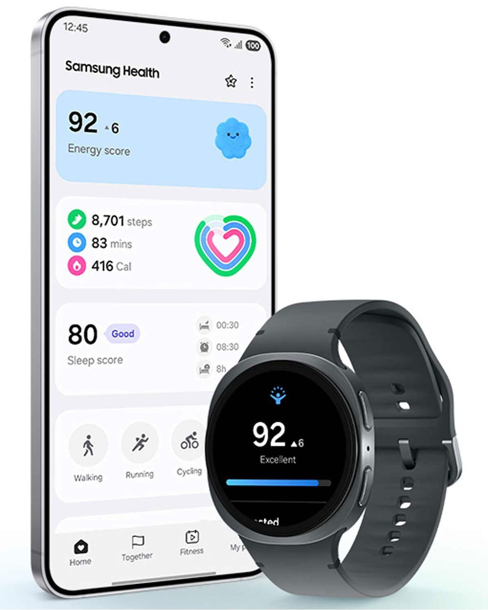 Samsung Galaxy Watch8 Aluminium 44mm Waterproof with Heart Rate Monitor (Silver) view 7