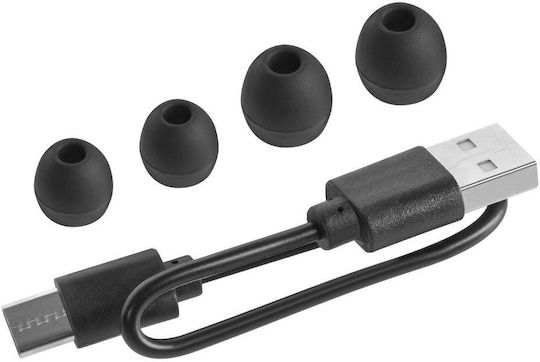 Kruger & Matz M1 In-ear Bluetooth Handsfree Earphones with Charging Case White view 7