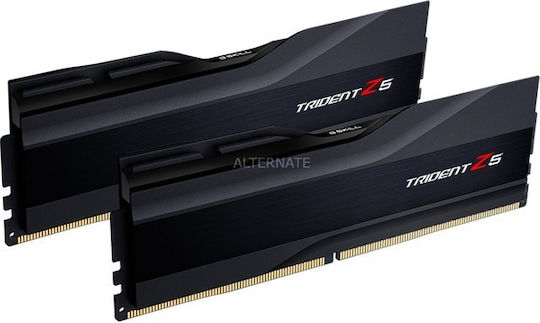 G.Skill Trident Z5 DDR5 32GB RAM with 2x16GB Modules and Speed 6000 for Desktop F5-6000J3238G32GX2-TZ5K vue 3