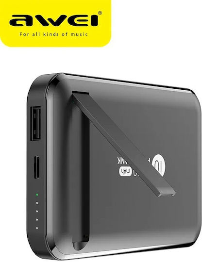 Awei P139K Power Bank 10000mAh Black view 3