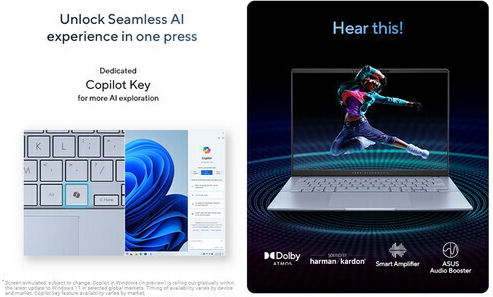 Asus Vivobook S 14 S5406SA-DH76 14" OLED FHD+ (Ultra 7-258V/32GB/1TB SSD/W11 Home) (US Keyboard) view 7