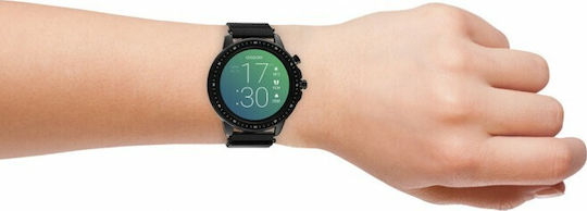Oozoo Q00309 45mm Smartwatch with Heart Rate Monitor (Black) view 2