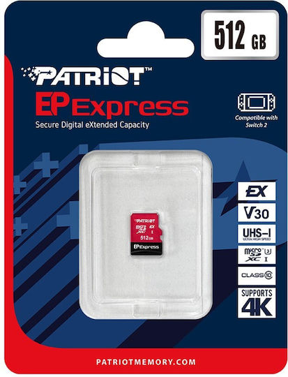 Patriot microSDXC 512GB Class 10 U3 view 3