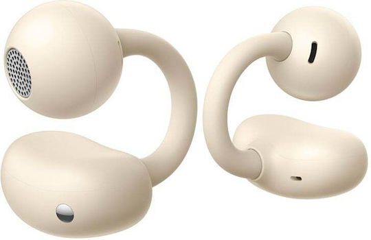 Huawei FreeClip Earbud Bluetooth Handsfree Earphones with Sweat Resistance and Charging Case Beige view 2