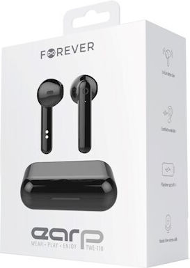 Forever TWE-110 Earbud Bluetooth Handsfree Earphones with Charging Case Black view 3