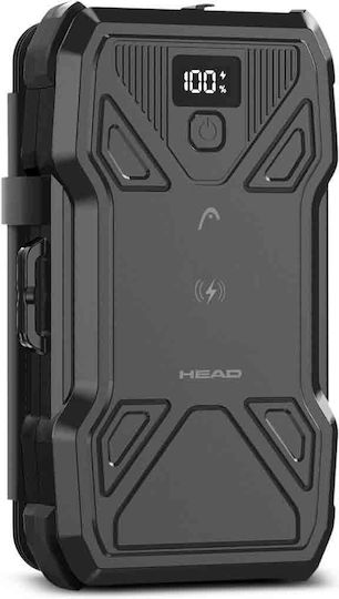 Head HDPB01 Solar Power Bank 10000mAh 22.5W with USB-A Port and USB-C Port Power Delivery Black