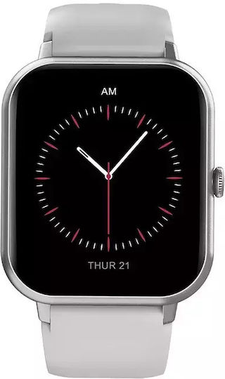 Nubi Zl54 Smart Watch Bluetooth Call Pulse Heart Rate Monitoring Sleep Oxygen Level Notifications Silver view 3