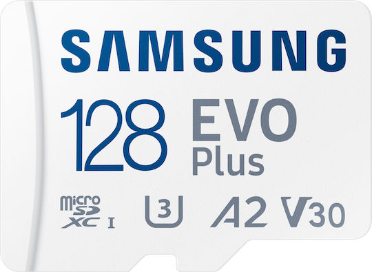 Samsung Evo Plus (2021) microSDXC 128GB U3 V30 A2 UHS-I 130MB/s with Adapter
