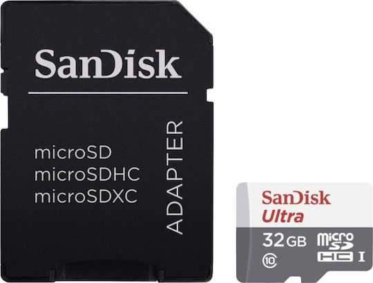 Sandisk Ultra microSDHC 32GB Class 10 UHS-I 80MB/s with Adapter