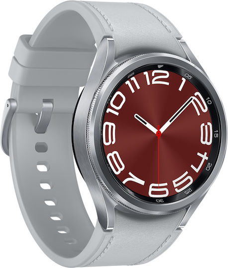 Samsung Galaxy Watch6 Classic LTE Stainless Steel 43mm Waterproof with eSIM and Heart Rate Monitor (Silver) view 3